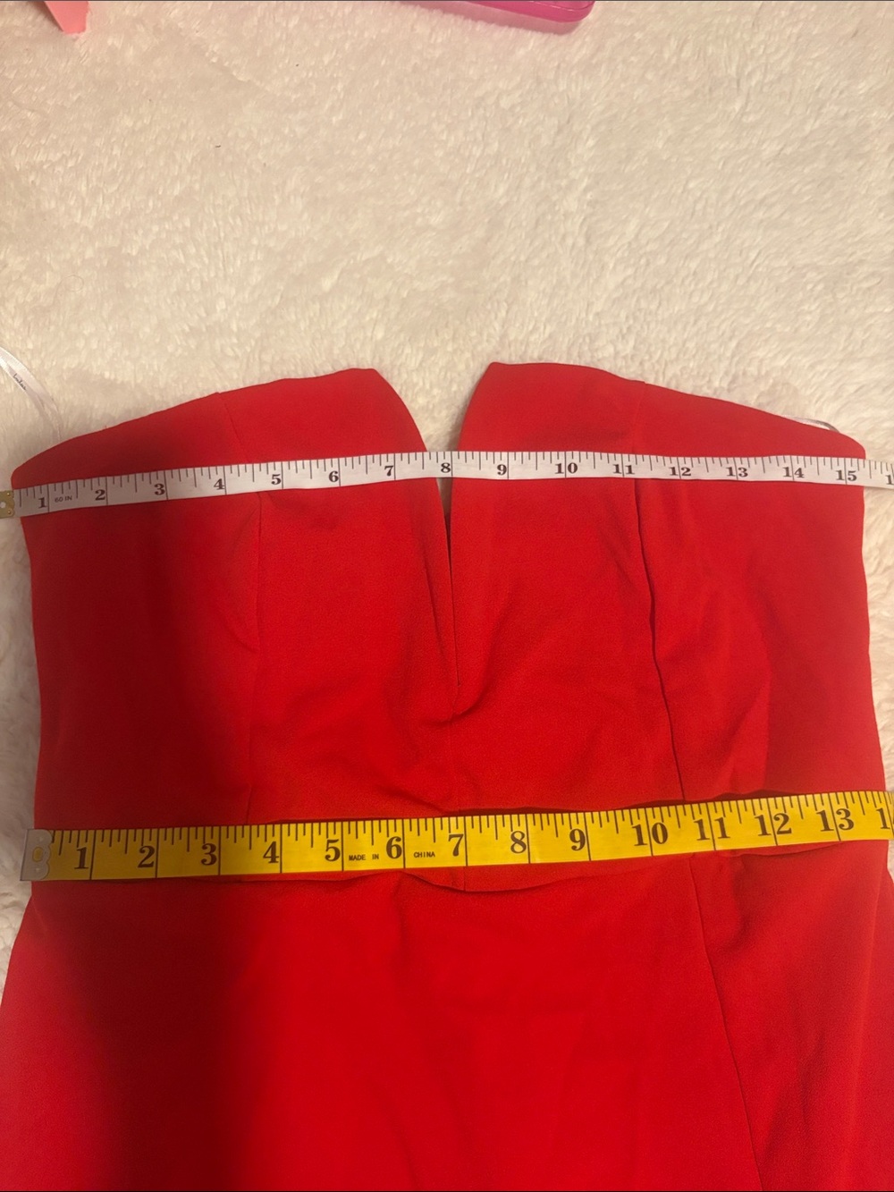 Lulus Dedicated to Glamour Red Strapless Maxi Dress size Large Formal Wedding - Picture 6 of 10